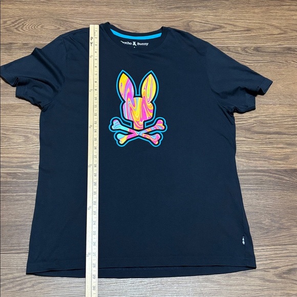 Psycho Bunny Black Tee with Vibrant Graphic - Picture 4 of 5